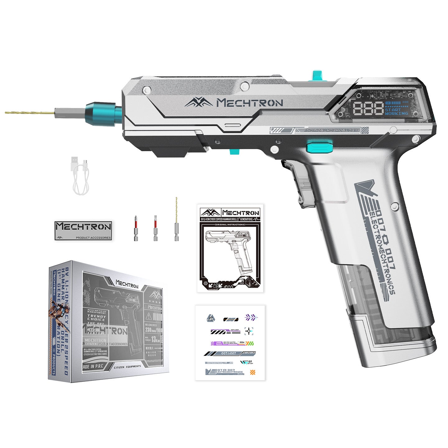 8V LI-ION AI 2 SPEED HAMMER DRILL (PRO)