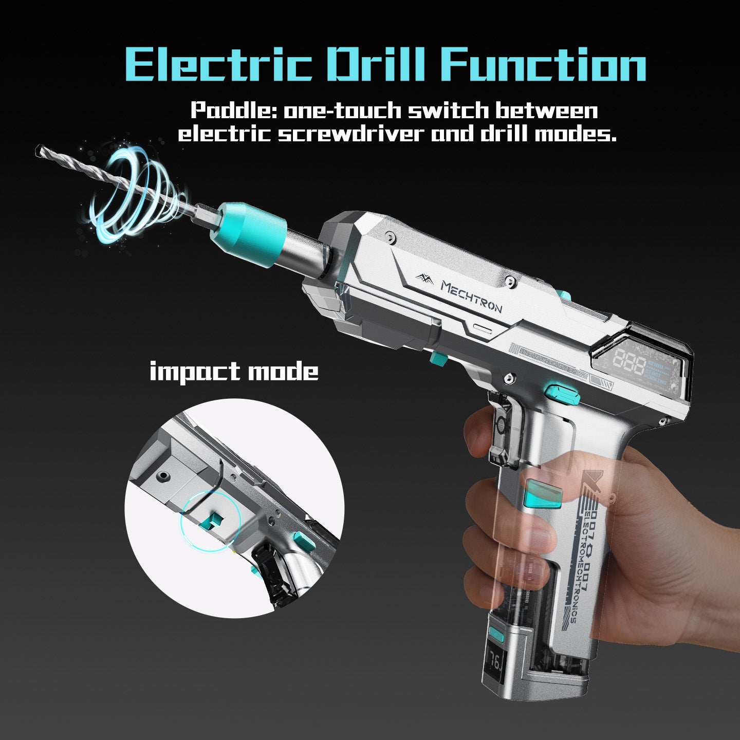 8V LI-ION AI 2 SPEED HAMMER DRILL (PRO)