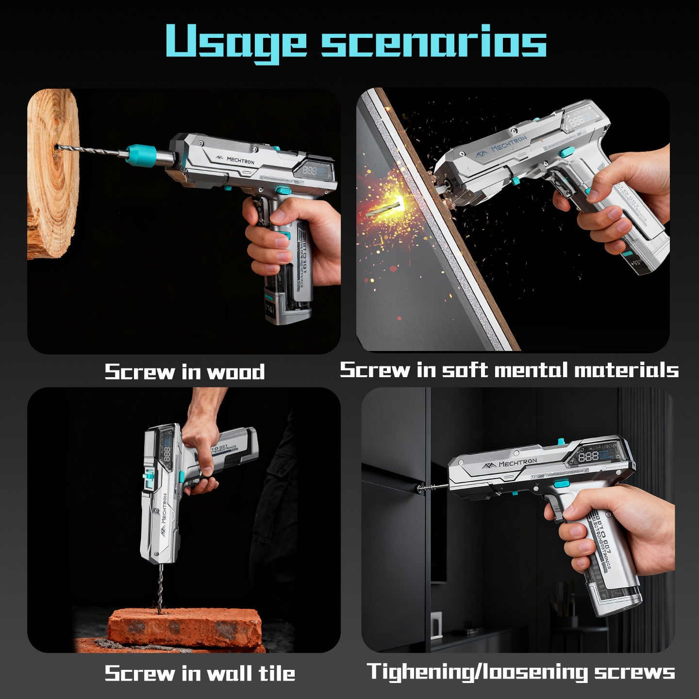 8V LI-ION AI 2 SPEED HAMMER DRILL (PRO)