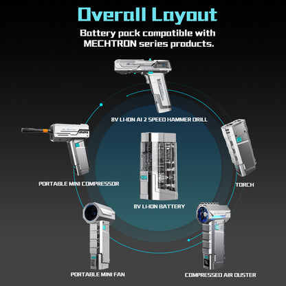8V LI-ION AI 2 SPEED HAMMER DRILL (PRO)